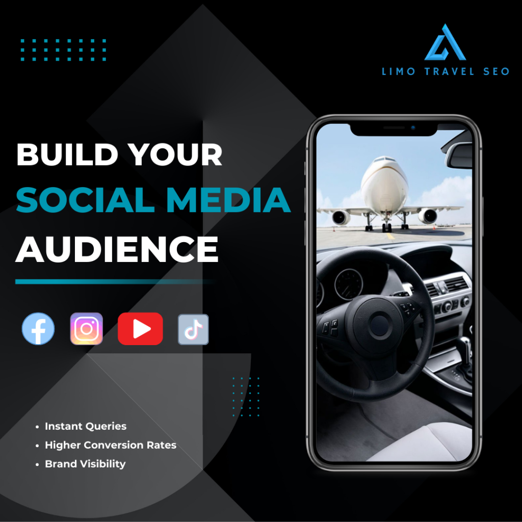 limo social media marketing poster